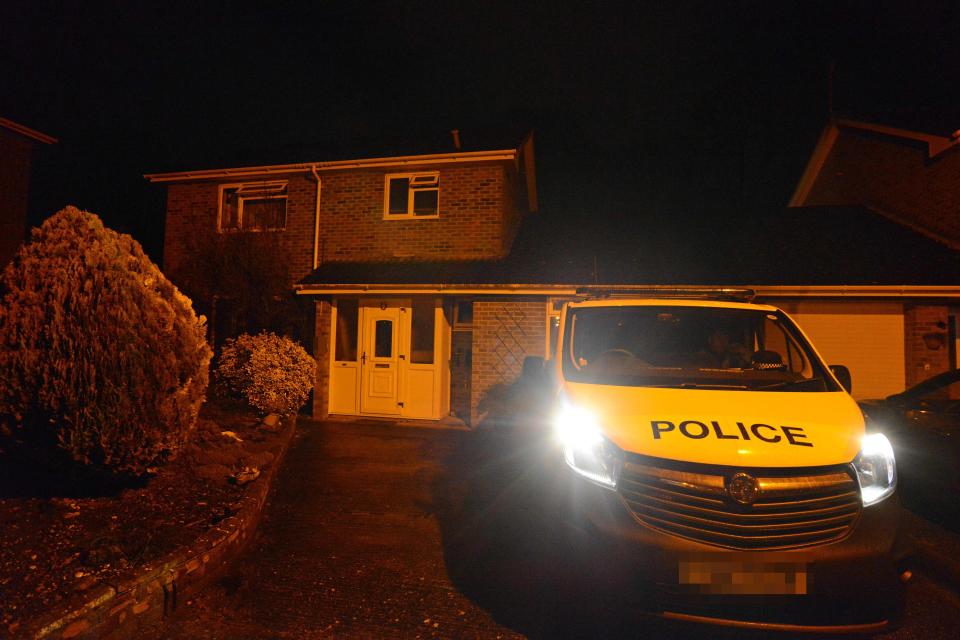  Police arrived outside a house in Salisbury believed to belong to the ex-Russian spy Sunday evening