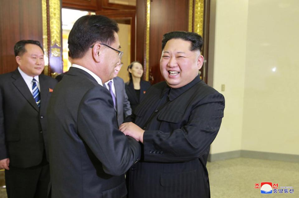  Kim Jong-un has vowed to down weapons ahead of talks with the US