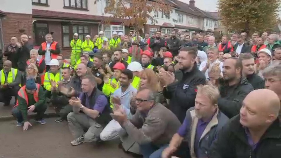 An army of volunteers helped modify Aves' home