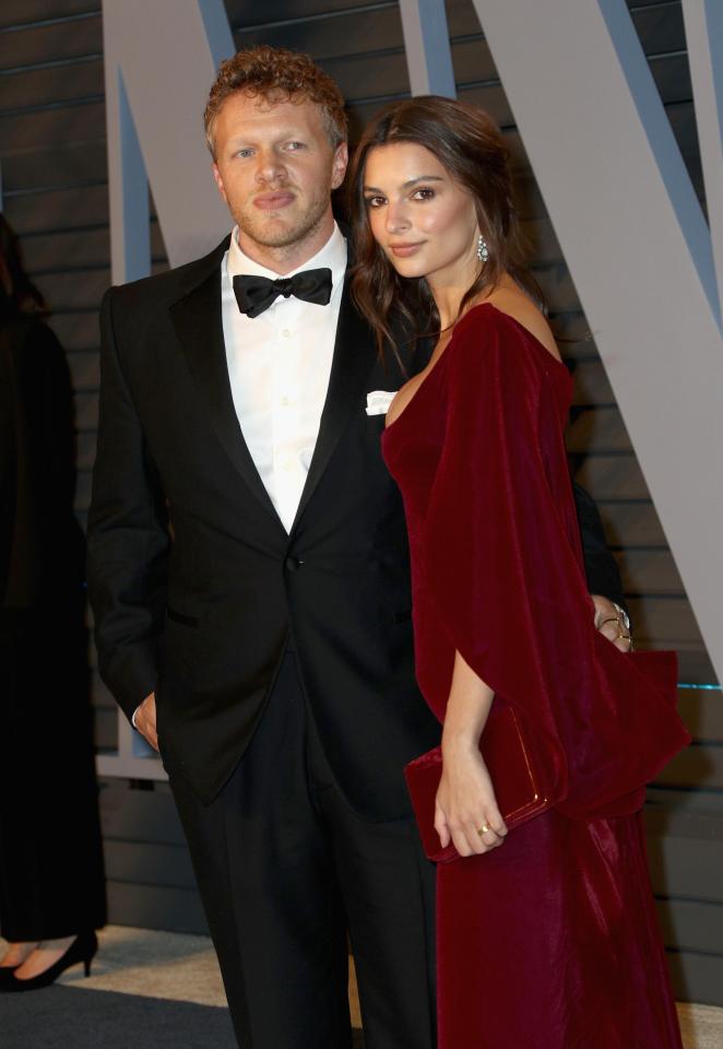  Emily and new husband Sebastian Bear McClard at the Vanity Fair Oscar Party last week