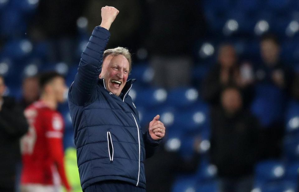  Neil Warnock was happy with the end result despite a tight finish