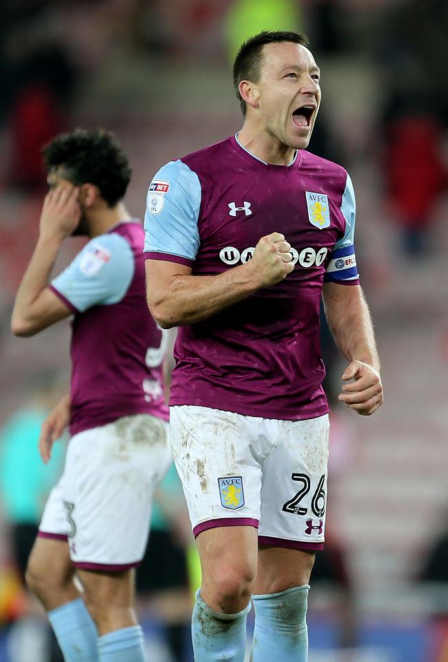  Former Chelsea captain John Terry celebrates after the win