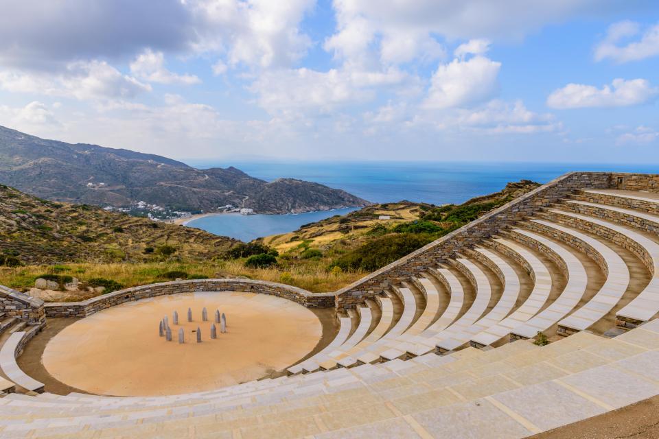  The Odysseas Elitis amphitheatre can hold 1100 people and holds concerts and festivals in the summer