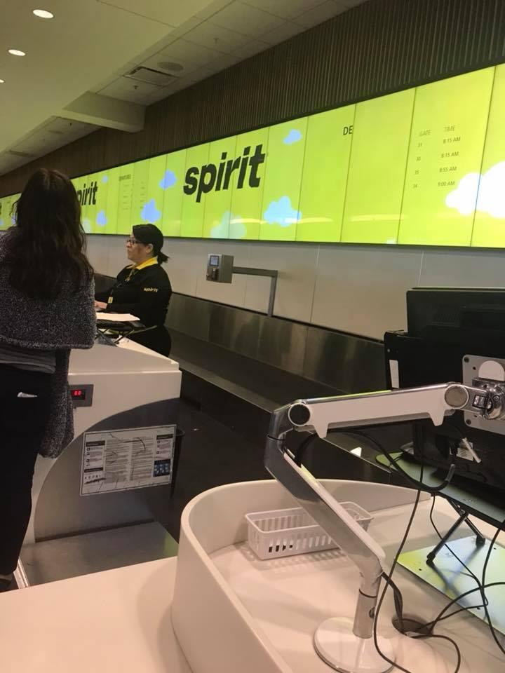  A Spirit Airlines attendant, not pictured, then said the child was too sick to fly