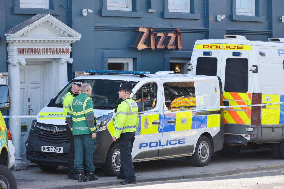  Police swoop on Zizzi following the poison attack in the small Wiltshire city on Sunday