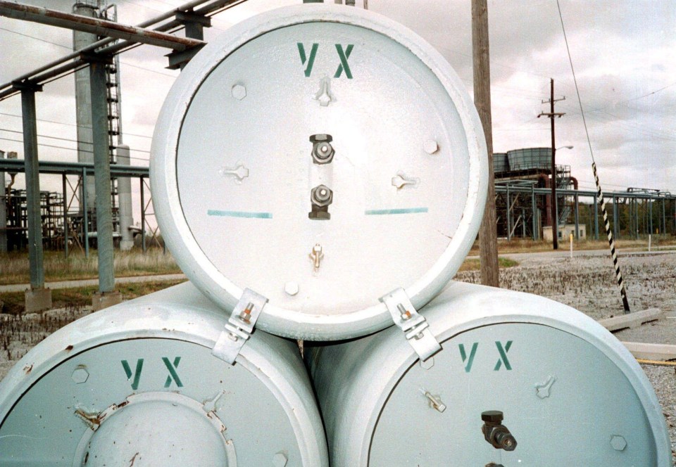 VX gas can kill in minutes