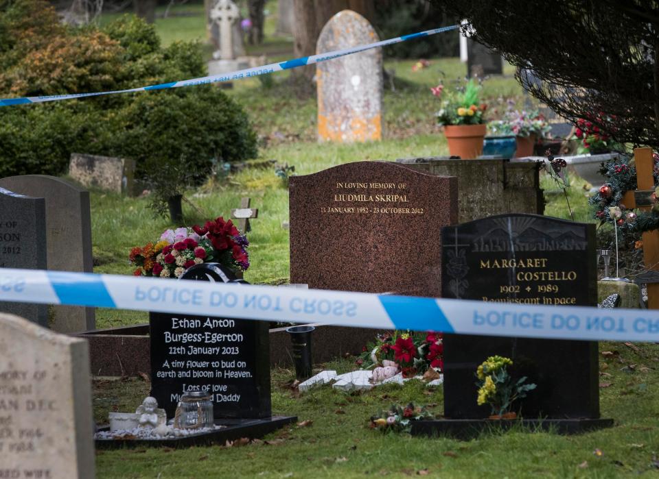  The mystery around the cases has continued to deepen as police inspect a graveyard in Salisbury