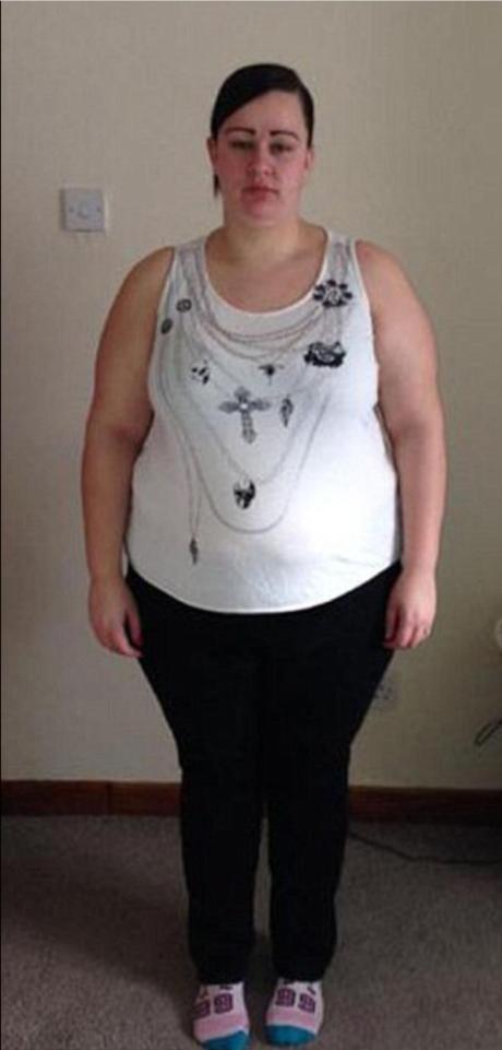  Donna Shaw 31, said at her heaviest she was 18st 2lbs and was bingeing on 4,000 calories per day