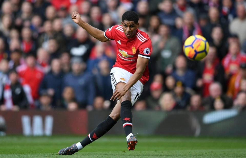  Marcus Rashford scored a brilliant brace against Liverpool