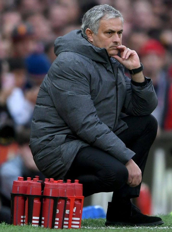  Thirsty work for Mourinho as he watches on 