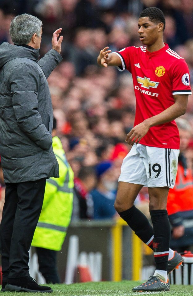  Marcus Rashford was subbed on 70 minutes, and United fans weren't too happy