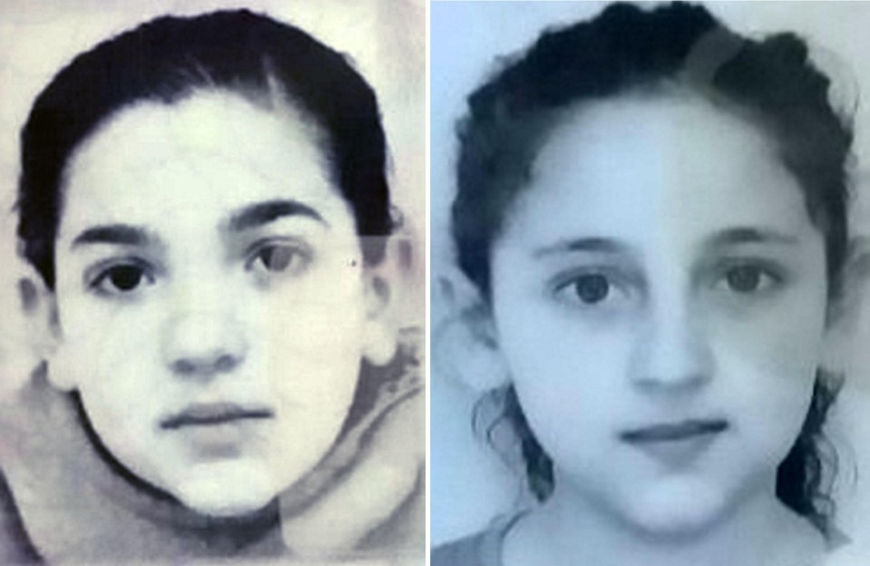 Bernadett Berki,left and her sister Szimonetta, right, went missing on Tuesday