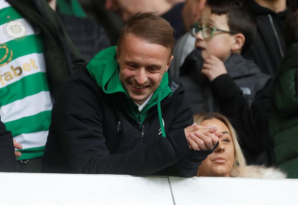  Griffiths appeared to be entertained by the travelling fans