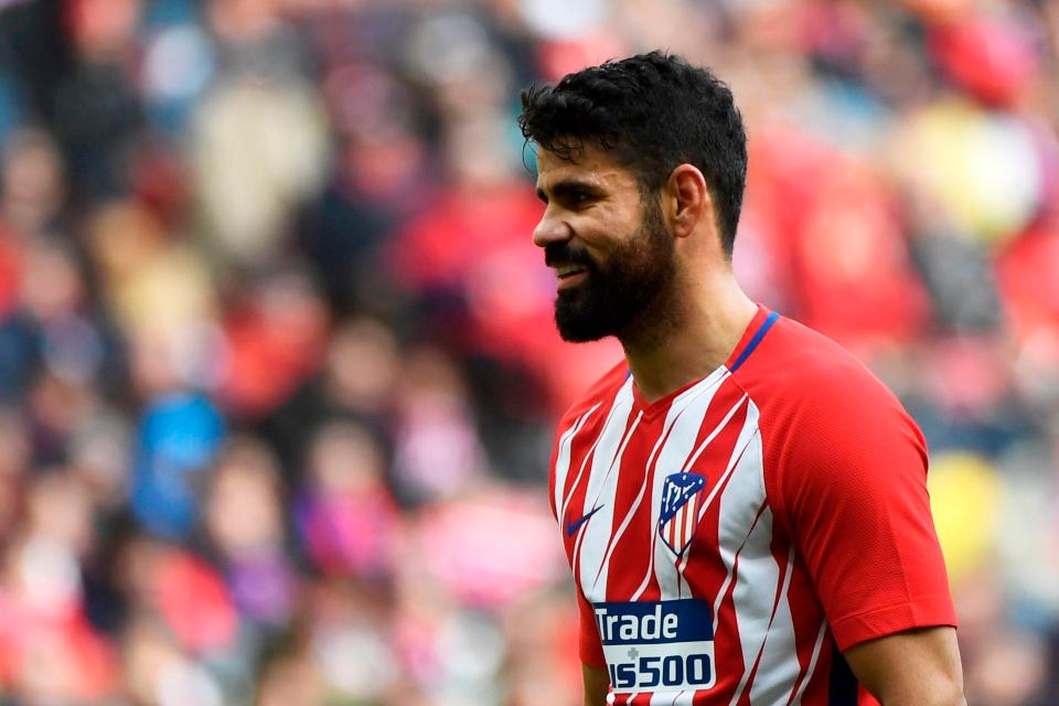  Diego Costa scored one of the three Atletico goals in the first leg