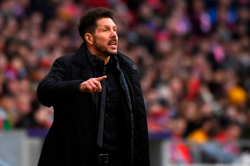  Diego Simeone's side are 3-0 up on aggregate after the first leg