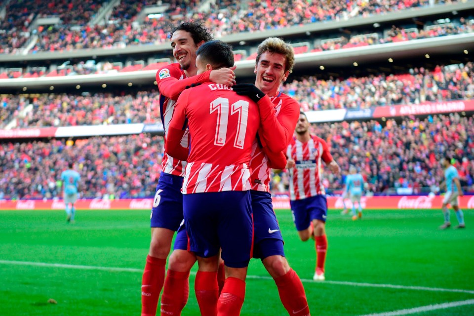 Atletico Madrid are looking to tighten their grip on second place in La Liga