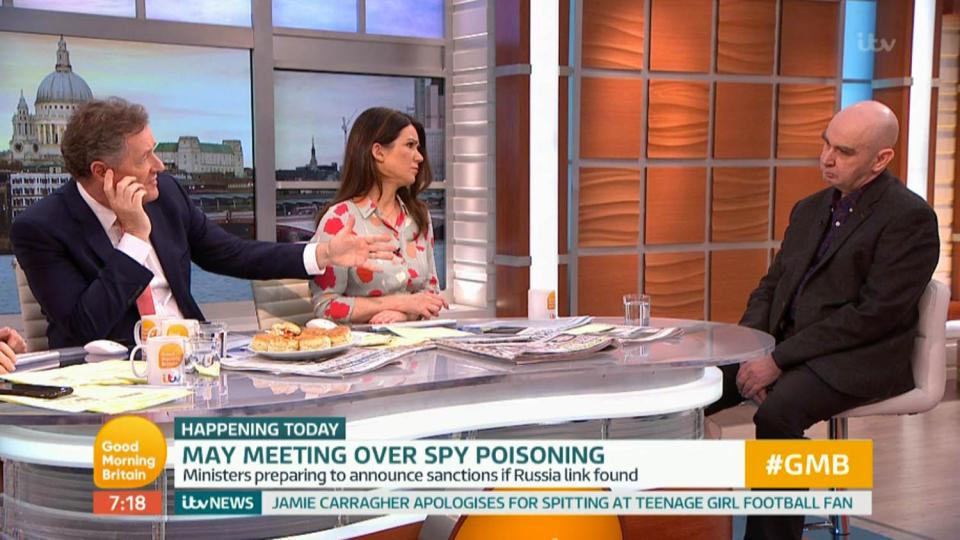  Karpichkov told ITV's GMB that Skirpal was explicitly named in a 'chilling message'