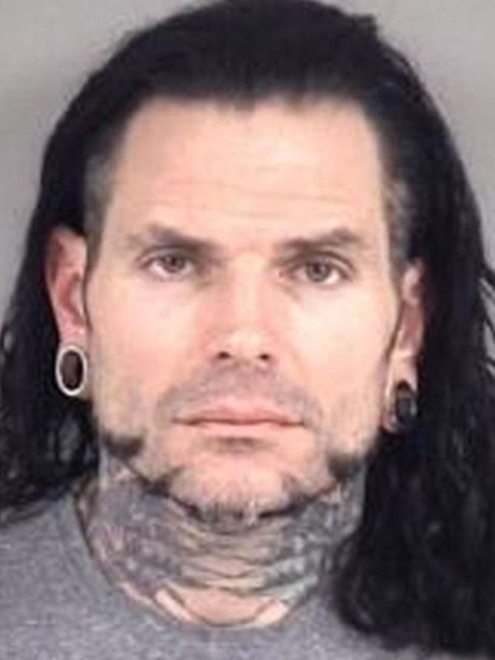 Jeff Hardy was arrested on Sunday night but has been in trouble with police before