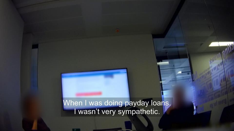  One manager says they weren't sympathetic when it came to dealing with pay day loan cases