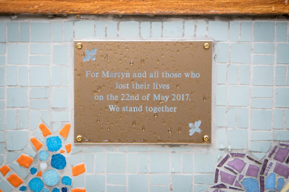  The memorial is dedicated to all the victims - especially Corrie super-fan Martyn Hett