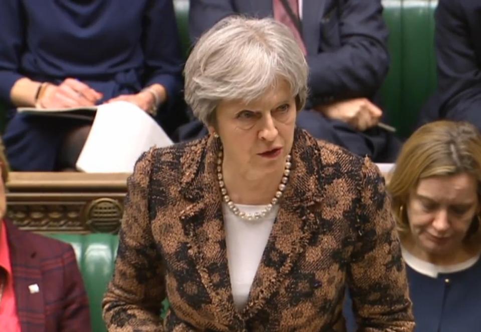  Theresa May has pointed the finger at Russia for the attempted hit