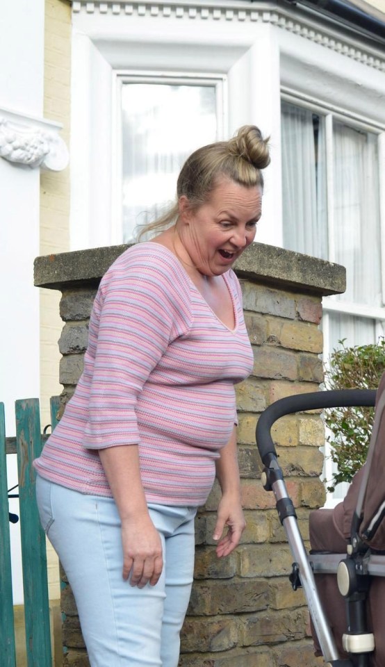 Lorraine dresses down as her dowdy character Bernadette Taylor