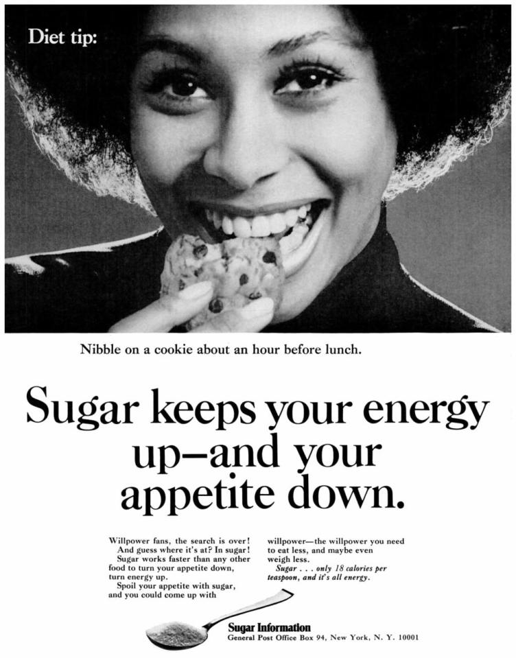  This advert from the 1970s encourages people to eat cookies so they can lose weight