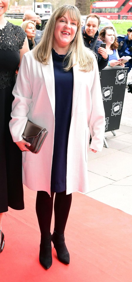 Lorraine Stanley looked totally different to her EastEnders character Bernadette Taylor at the TRIC Awards yesterday