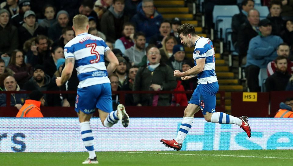  Ryan Manning celebrates heading QPR in front after 11 minutes