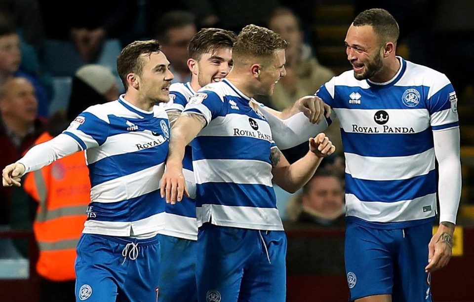  QPR hail Jake Bidwell after he doubled their shock lead at Villa Park