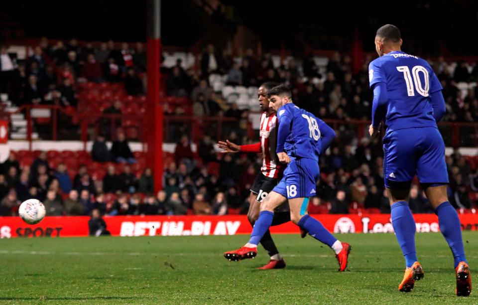  Callum Paterson scores his third goal in three games to give Cardiff the lead