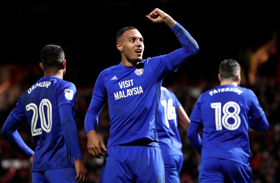  Kenneth Zohore netted in Cardiff's recent 3-1 win over Brentford, as the Bluebirds moved a step closer to automatic promotion