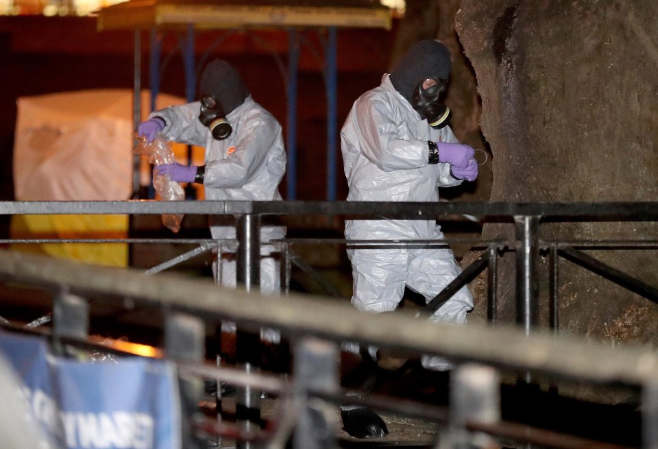 As many as 131 people may have come in contact with the deadly substance developed in Russia. Forensic workers inspect Skripal's home in Salisbury