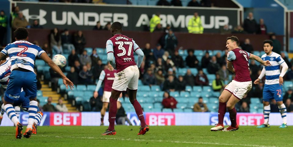  James Chester fires a late reply for Villa but it was little consolation