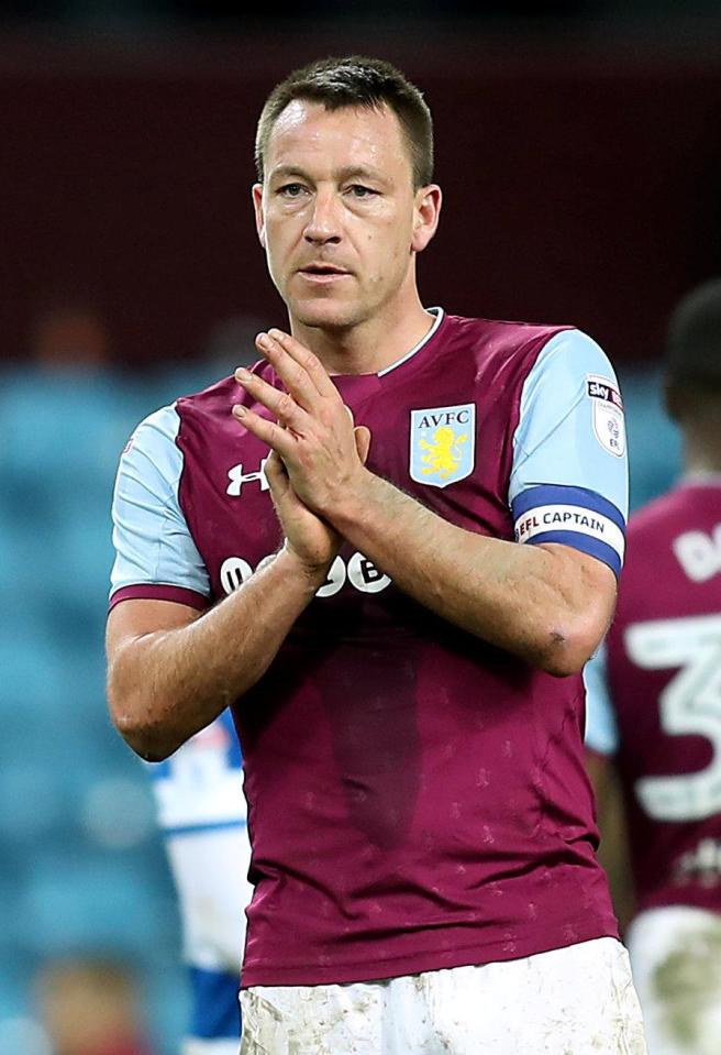  Aston Villa defender Terry played more than 700 games for Chelsea