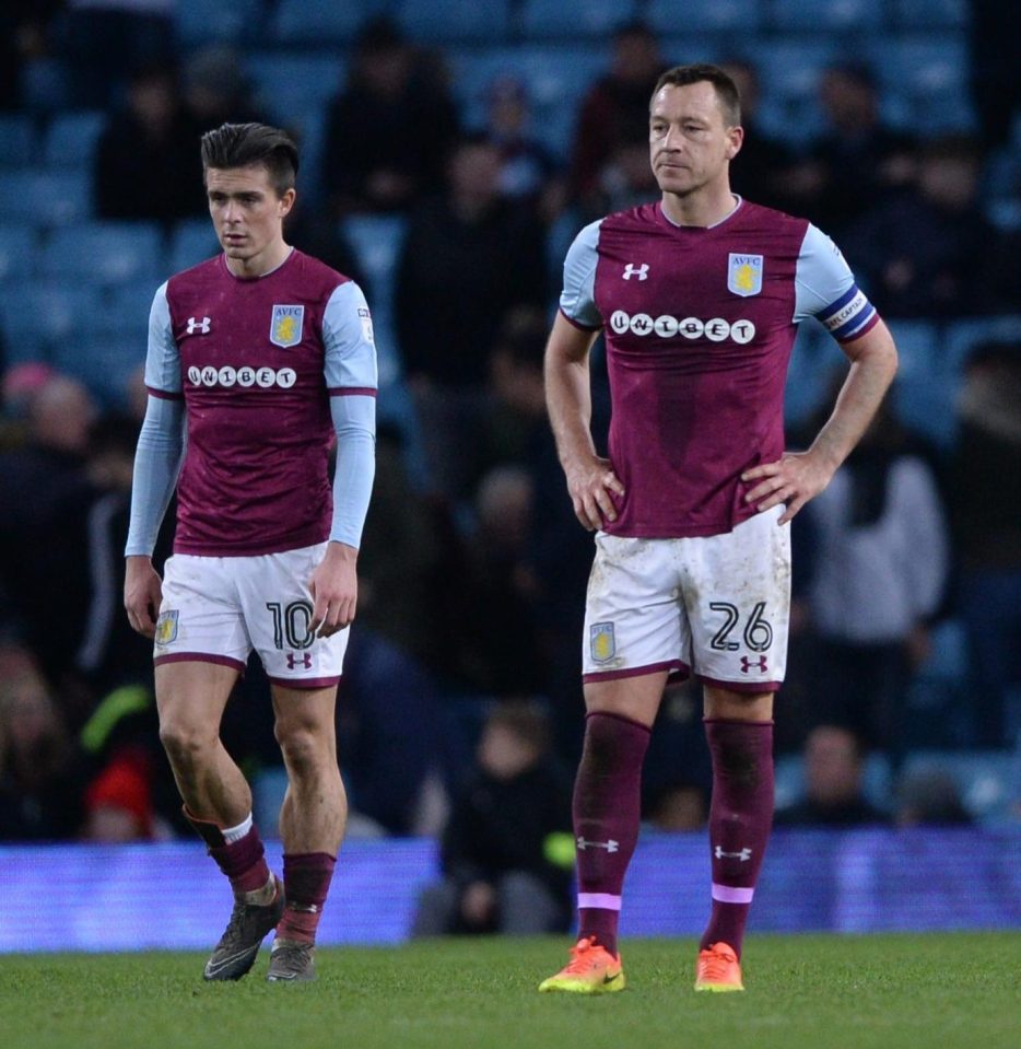  John Terry and jack Grealish reflect on a night of surprise misery for Villa