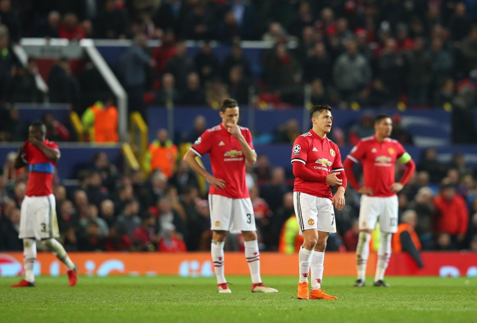 Manchester United suffered a crushing 2-1 home defeat to Sevilla