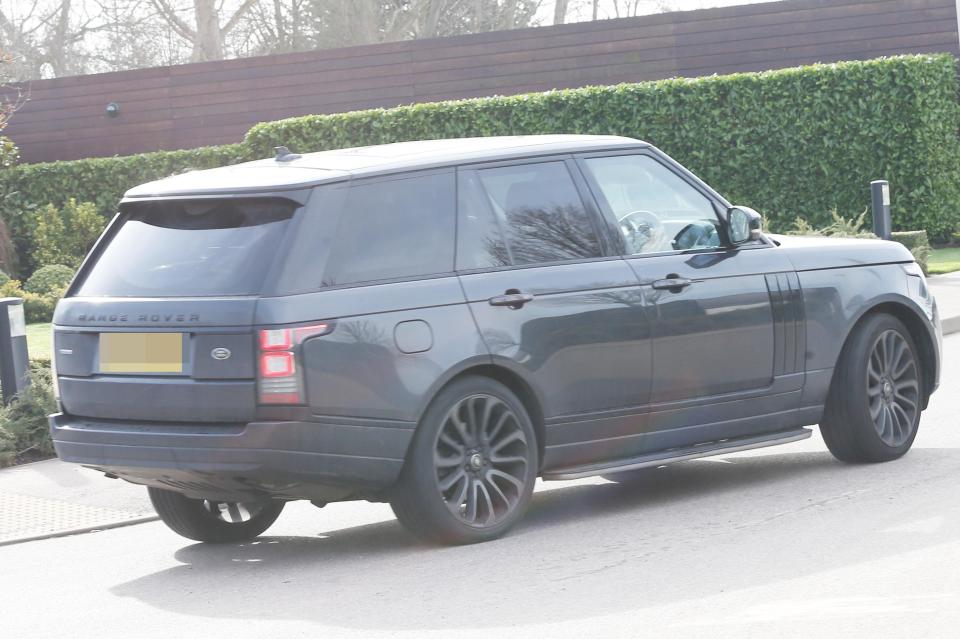  Danny Rose picked his team-mate up in a black Range Rover