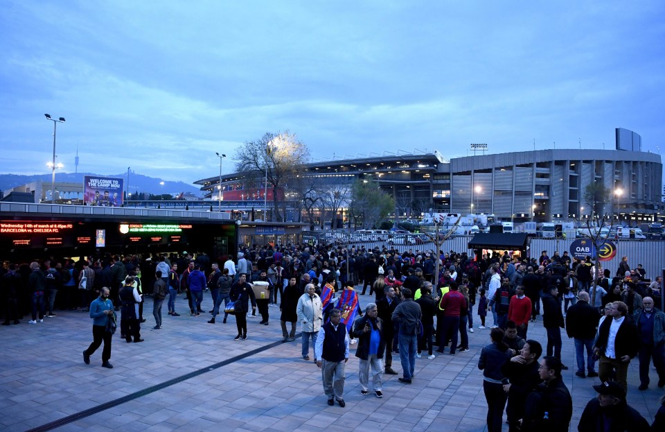 Chelsea have appealed for witnesses after reports of trouble outside the Nou Camp