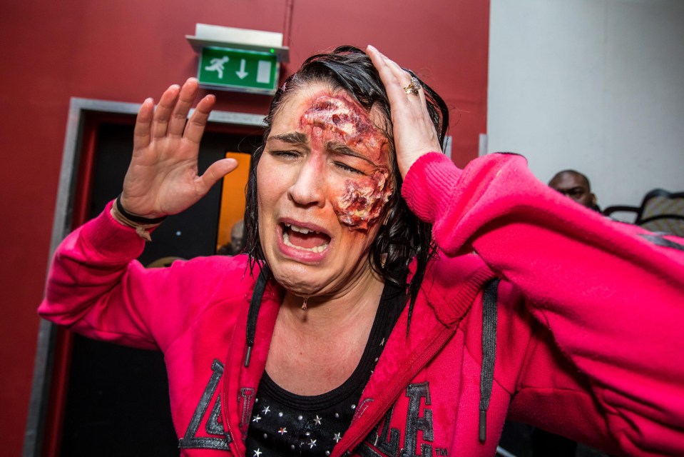 The exercise saw victims with a range of horrifying and life-like injuries