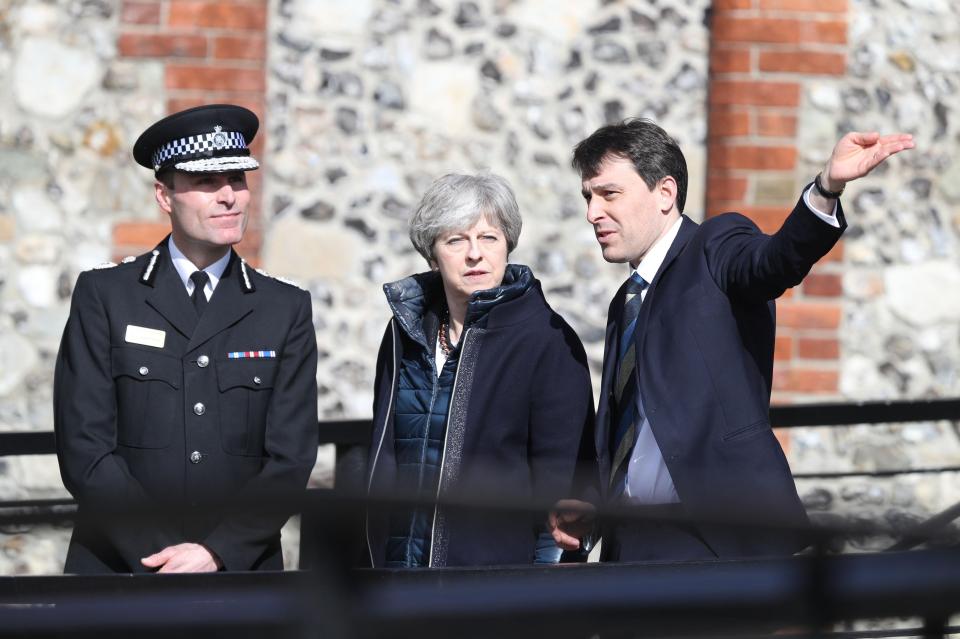  Theresa May visited Salisbury yesterday