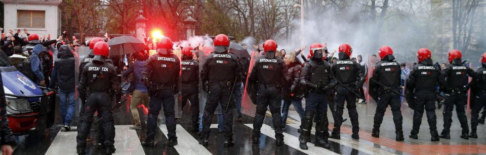  Bilbao officials were forced to deploy over 1500 security personnel in the area