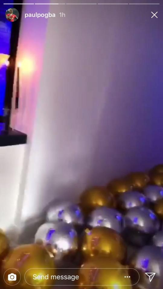  Paul Pogba's house was decked out with balloons and decorations