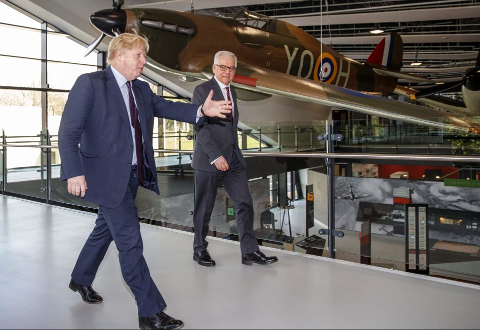  Boris Johnson and Polish foreign minister Jacek Czaputowicz in West London today