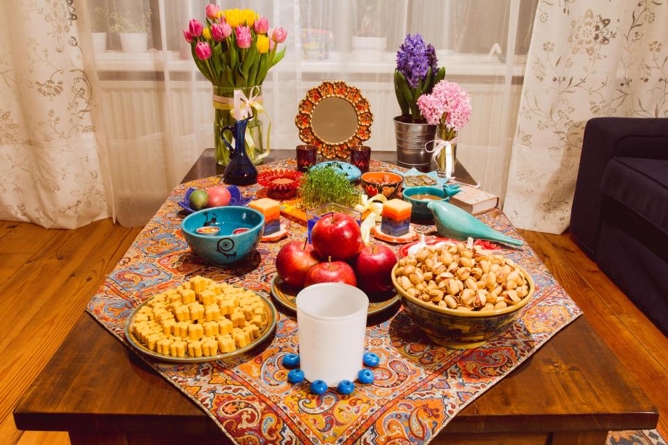  The Haft-Seen arrangement is a focal point of Nowruz celebrations