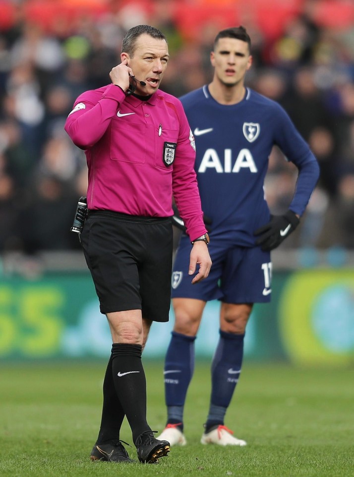 Referee Kevin Friend called for the VAR which concluded the offside was correct