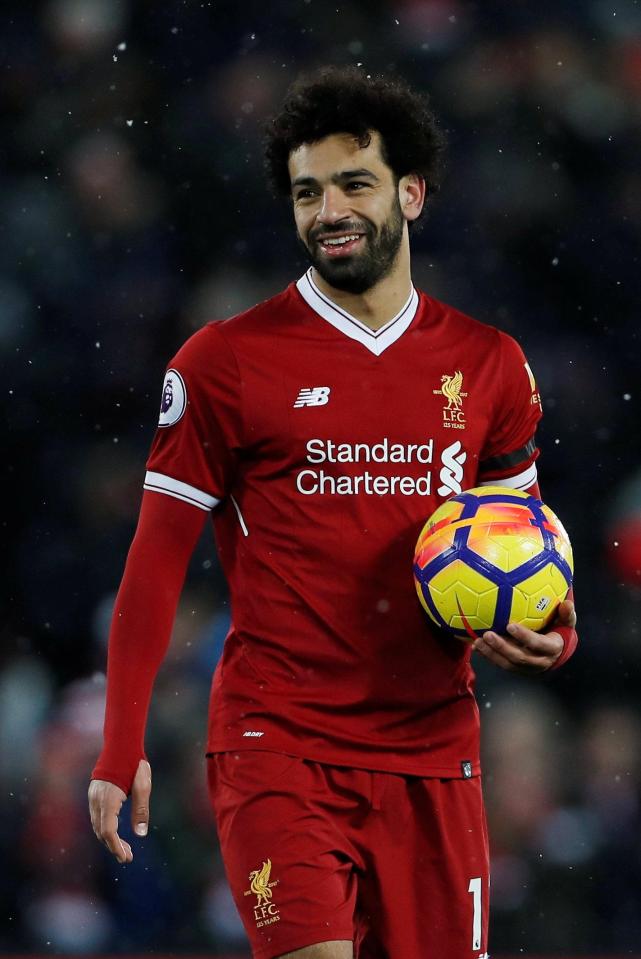  Mohamed Salah is leading the scoring charts in the Premier League with 28