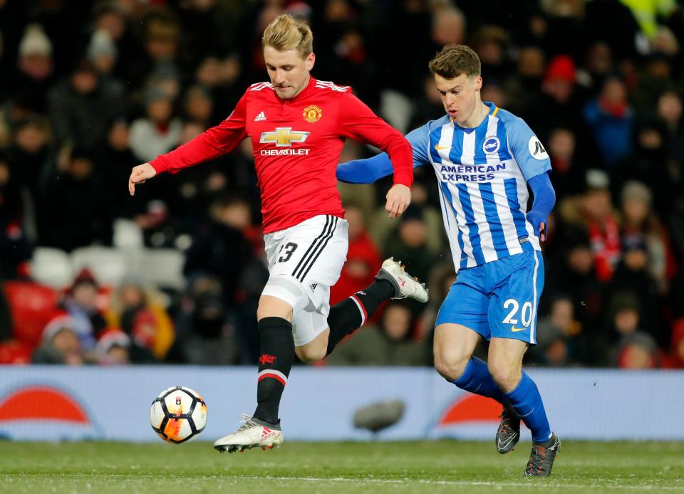  The former Southampton ace was hauled off at half-time during United's FA Cup clash with Brighton at Old Trafford