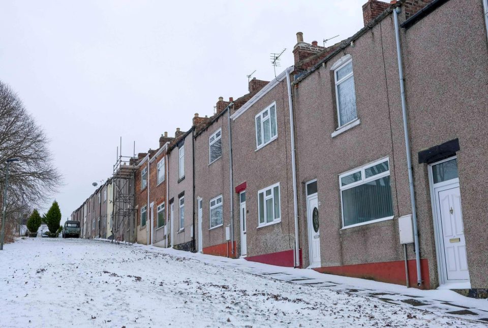  Verdun Terrace is located on a hill and is made up of a row of terraced houses, many of which appear to be currently empty