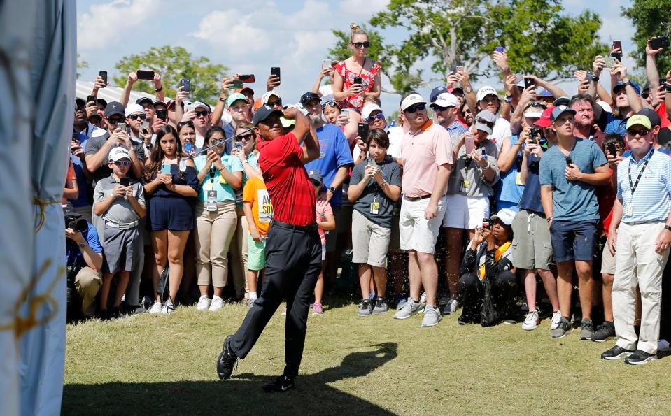  The 42-year-old in action during the final round of the Arnold Palmer Invitational golf tournament